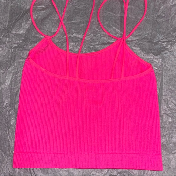 Neon Pink Tank/Crop Top XS - Picture 2 of 3